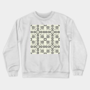 Mediterranean Tile Pattern Crewneck Sweatshirt